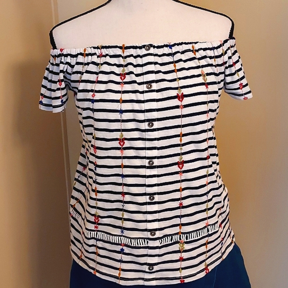 Lucky Brand Striped Top XS
